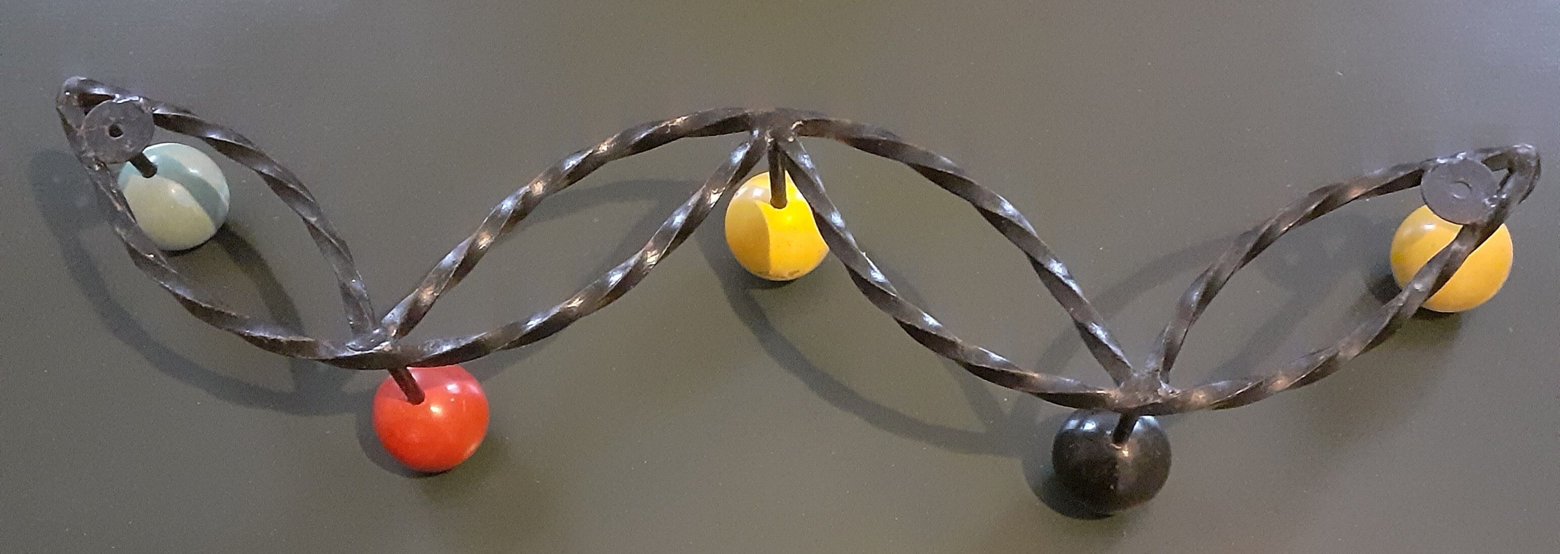 Vintage wall coat rack