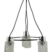 60s 70s lamp fixture ceiling lamp chandelier glass chrome space age