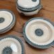 Faience bordeaux j. vieillard terre de fer modele florentin