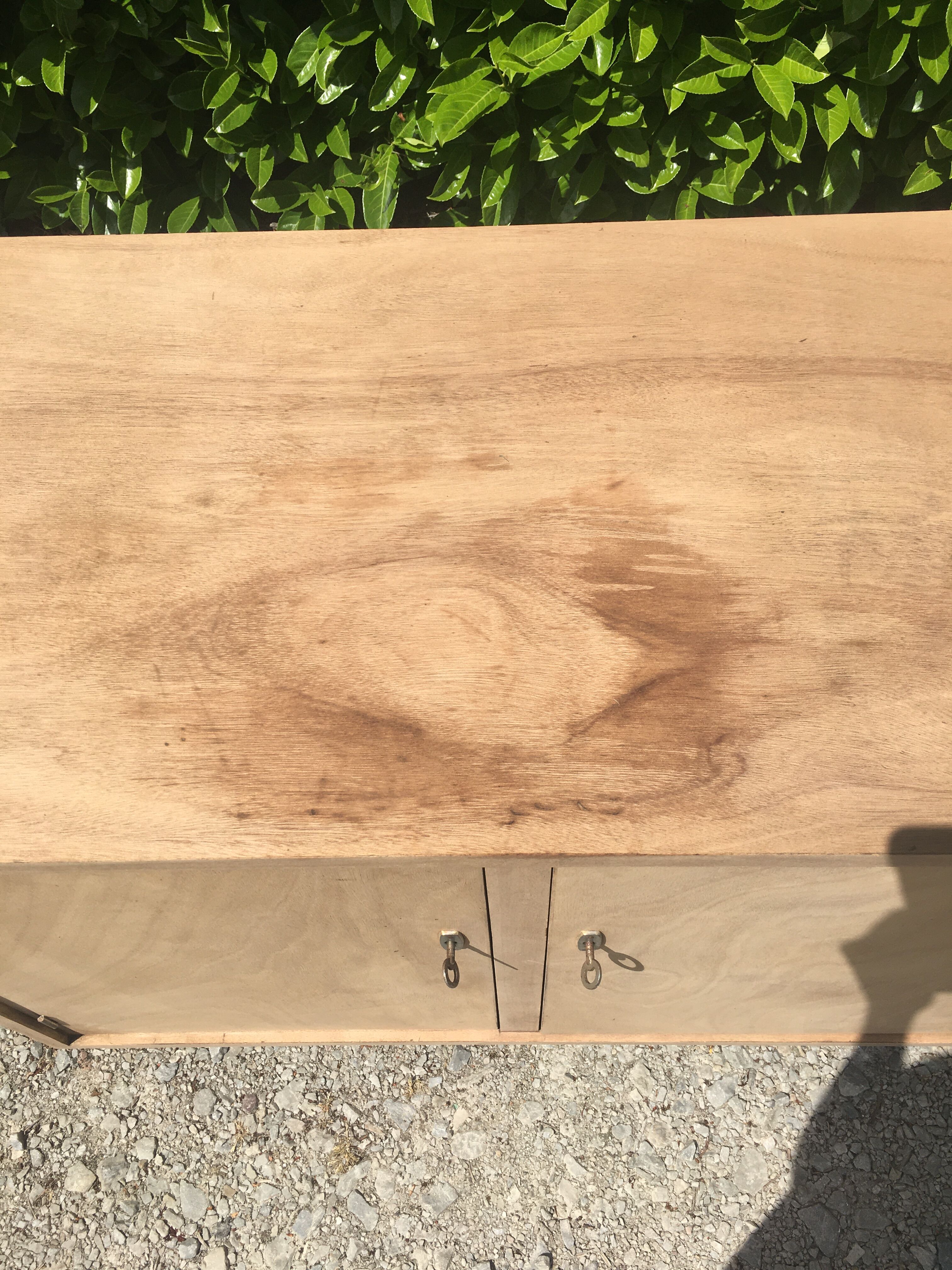 Parisian buffet feet compass raw wood