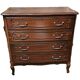 Commode Bois Teinté A 4 Tiroirs