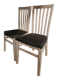 Chaise bistrot bois & simili cuir