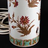 Hand-painted Flower Motif Porcelain Table Lamp, Qing Dynasty, China