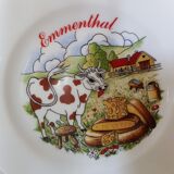 Lot de 6 assiettes de fromages en porcelaine de Limoges