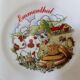 Lot de 6 assiettes de fromages en porcelaine de Limoges