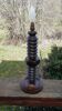 Art deco turned wood lamp