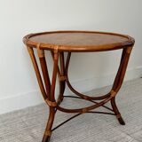 Vintage rattan table