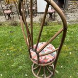 Set of 6 vintage rattan chairs