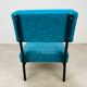 Modernist heater 50s vintage blue buckle fabric