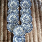 12 antique flat plates Lunéville KG
