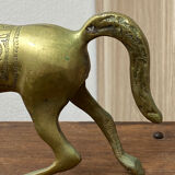 Vintage brass horse