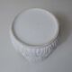 Pot cover in faience white vintage flowers