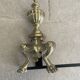 19th-century brass fireplace threshold bar
