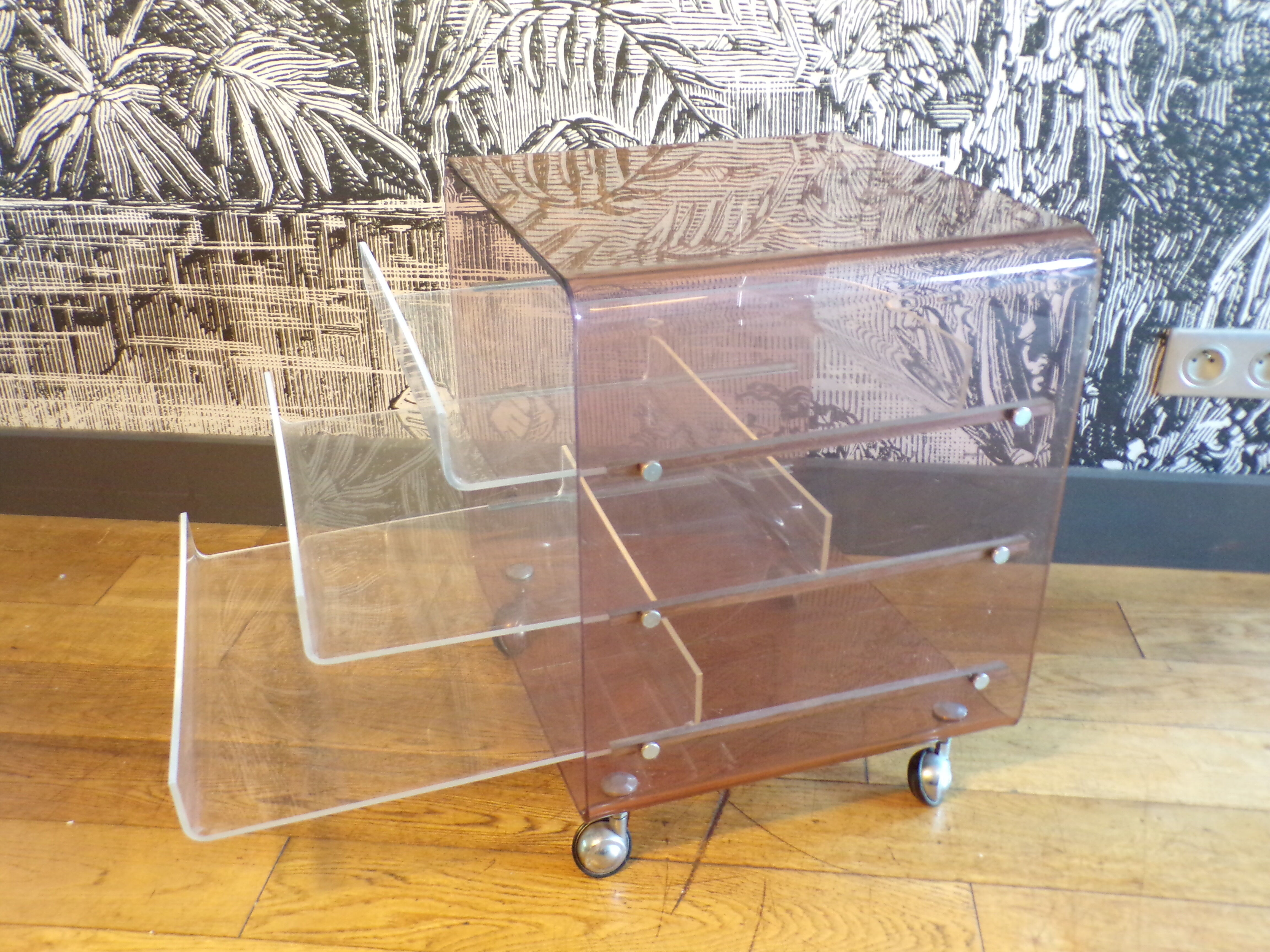 Michel Dumas vinyl cabinet in plexiglass