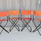 Set of 4 "vintage" folding camping seats