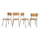 Ensemble de 4 chaises vintage, années 1960, Tchécoslovaquie