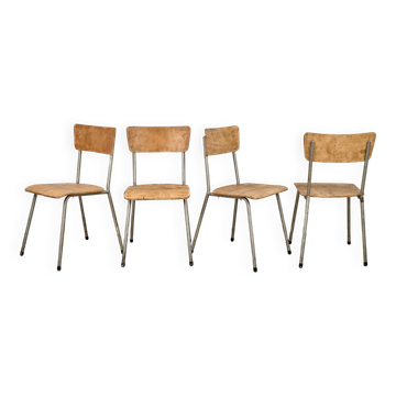 Set of 4 Vintage Chairs, 1960s, Czechoslovakia
