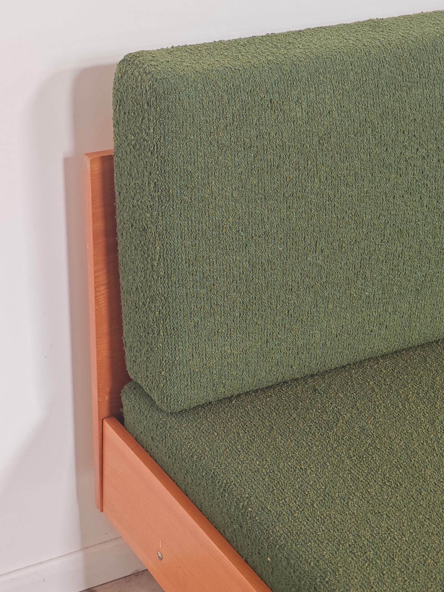 Green folding bench sofa by UP Zavody 1970