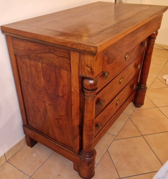 Antique walnut commode Provincial Empire period (circa 1800–1820)