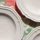 3 hollow white plates Cerenne Vallauris