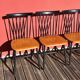 Set of 4 chairs by Sven-Erik Fryklund for Hagafors, Sweden, 1960s.