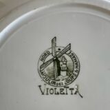 4 ironstone plates.