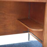 Wood and metal desk and formica top, 50