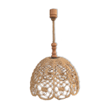 Suspension in macramé rope