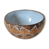 Cup with stylized leaf decoration by Jean-Claude Malarmey