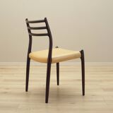 Set of six mahogany chairs, Danish design, 1960s, designer: Niels Otto Møller