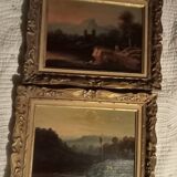 Pair of oil painting on wood