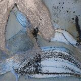 Grand Tableau aquarelle pastel et encre signé Maria Blackey 1997