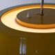 Scandinavian yellow pendant lamp, 1960s/1970s