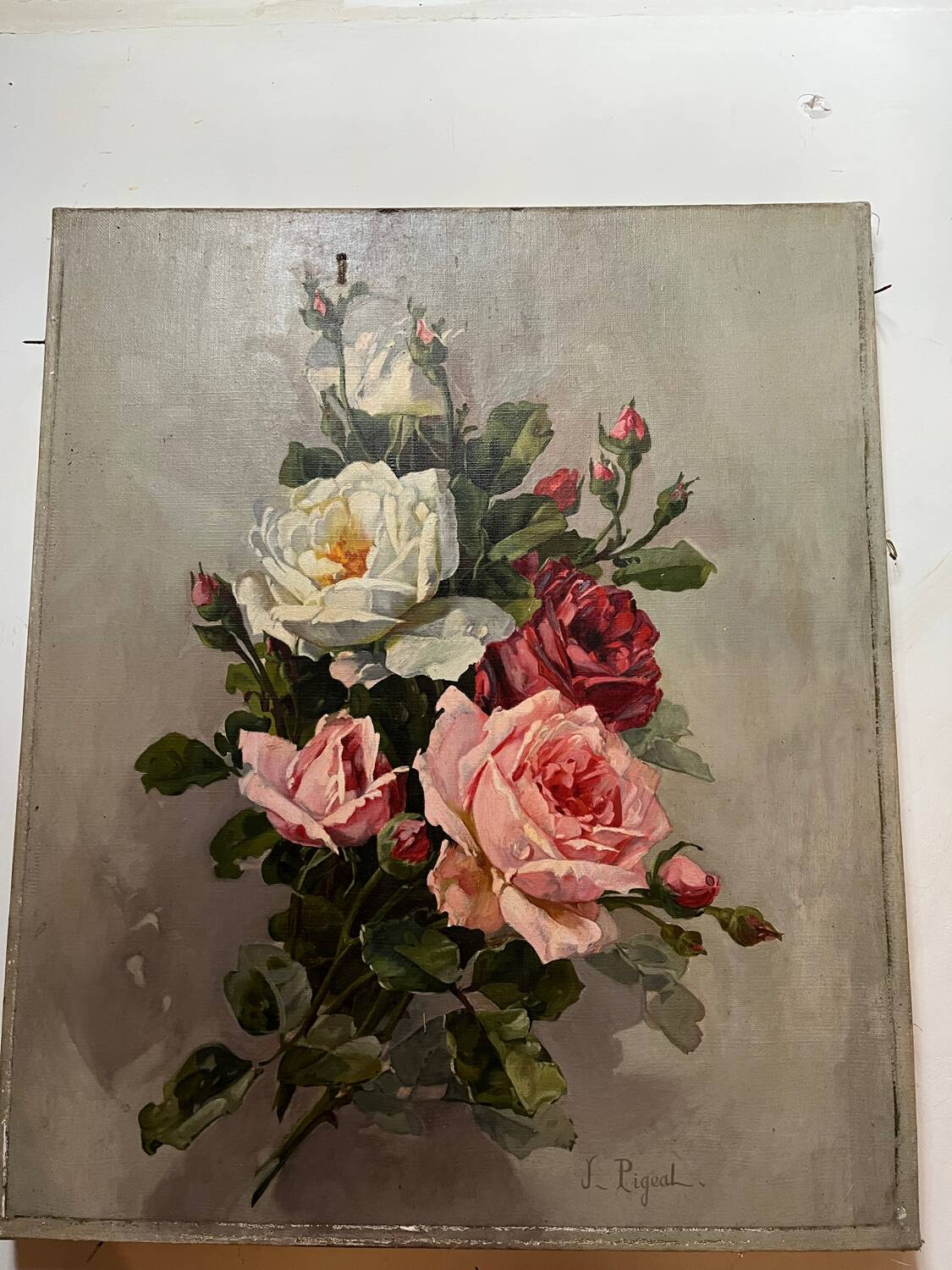 Oil on canvas “The Roses”