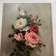Huile sur toile « les roses »