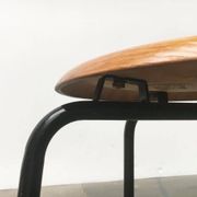 Tabouret danois du milieu du siècle par MH Stalmöbler