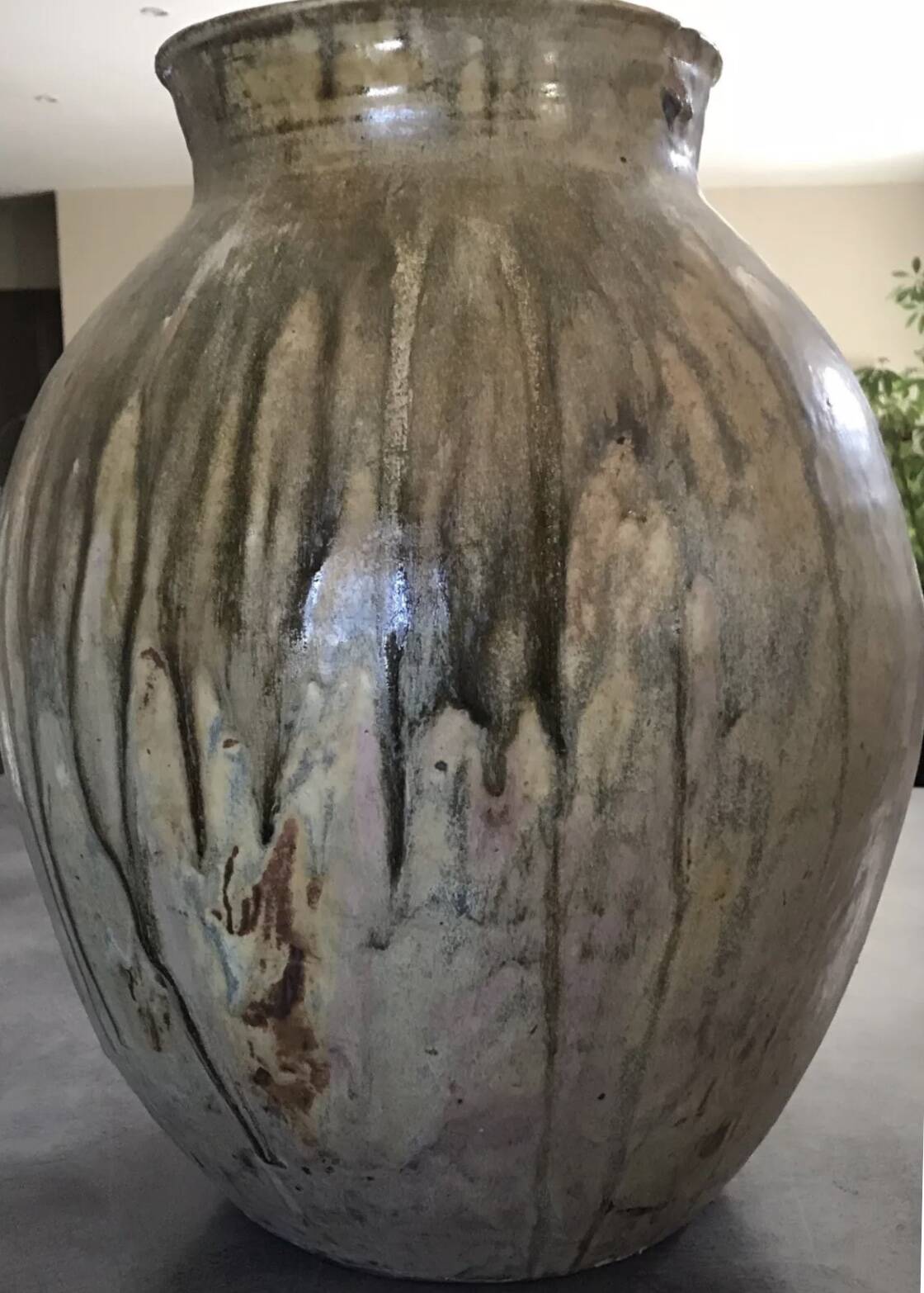 Large vase lucien arnaud sandstone from saint amand en puysaye 1920 art nouveau