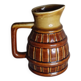 Glazed ceramic pitcher