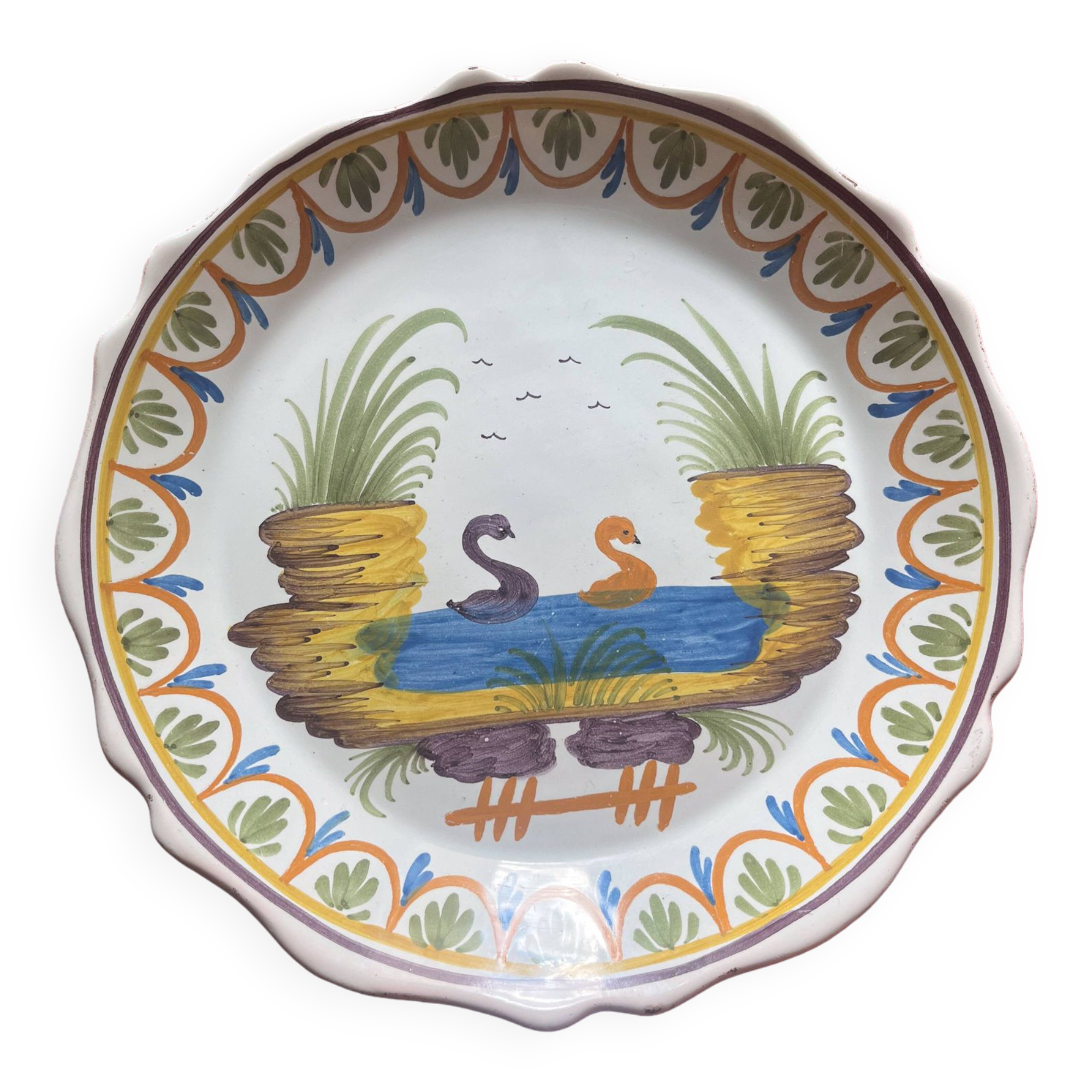Assiette en faïence
