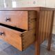 Vintage elm wood cabinet