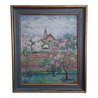 Wilhelm Vilkrist (1887 - 1972) - oil on canvas "The Carthusians" - 61 x 50 cm