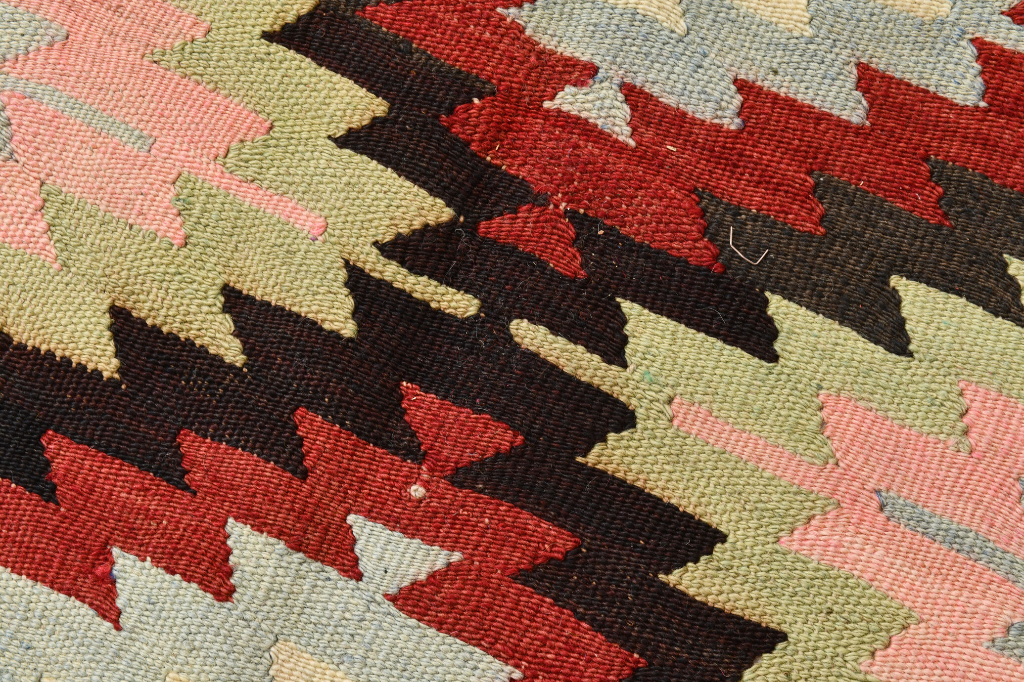 7x9 Modern Geometric Kilim Rug, 202x291Cm