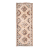 Vintage Turkish hallway rug 137x364 cm