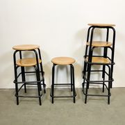 Vintage industrial italian stool, 1970s