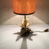 Vintage lamp bronze leaf decoration design