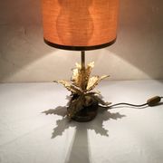 Vintage lamp bronze leaf decoration design