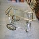 Brass and glass aluminium roller service 1960