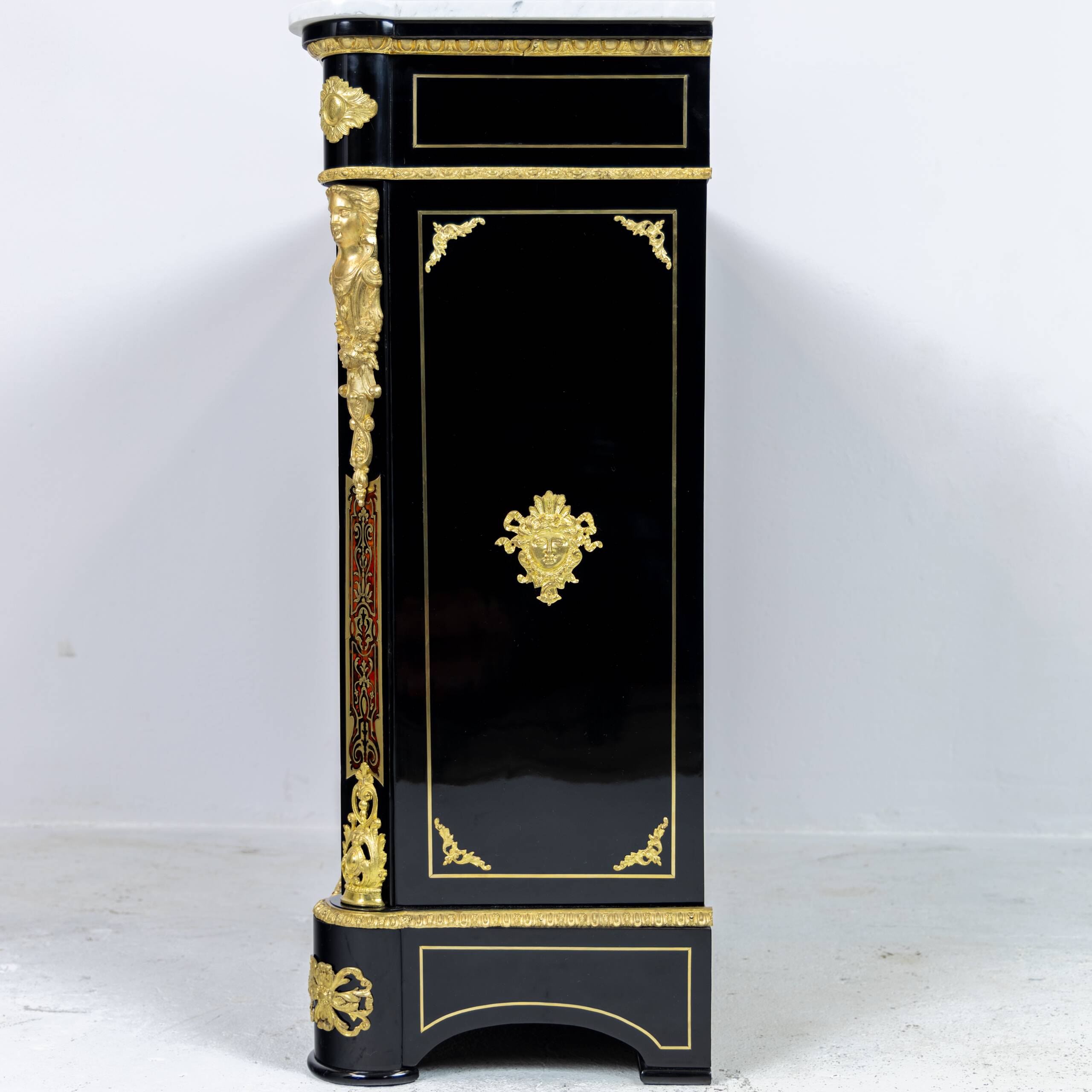 Commode Boulle style Louis XIV en écaille et laiton - XIXe