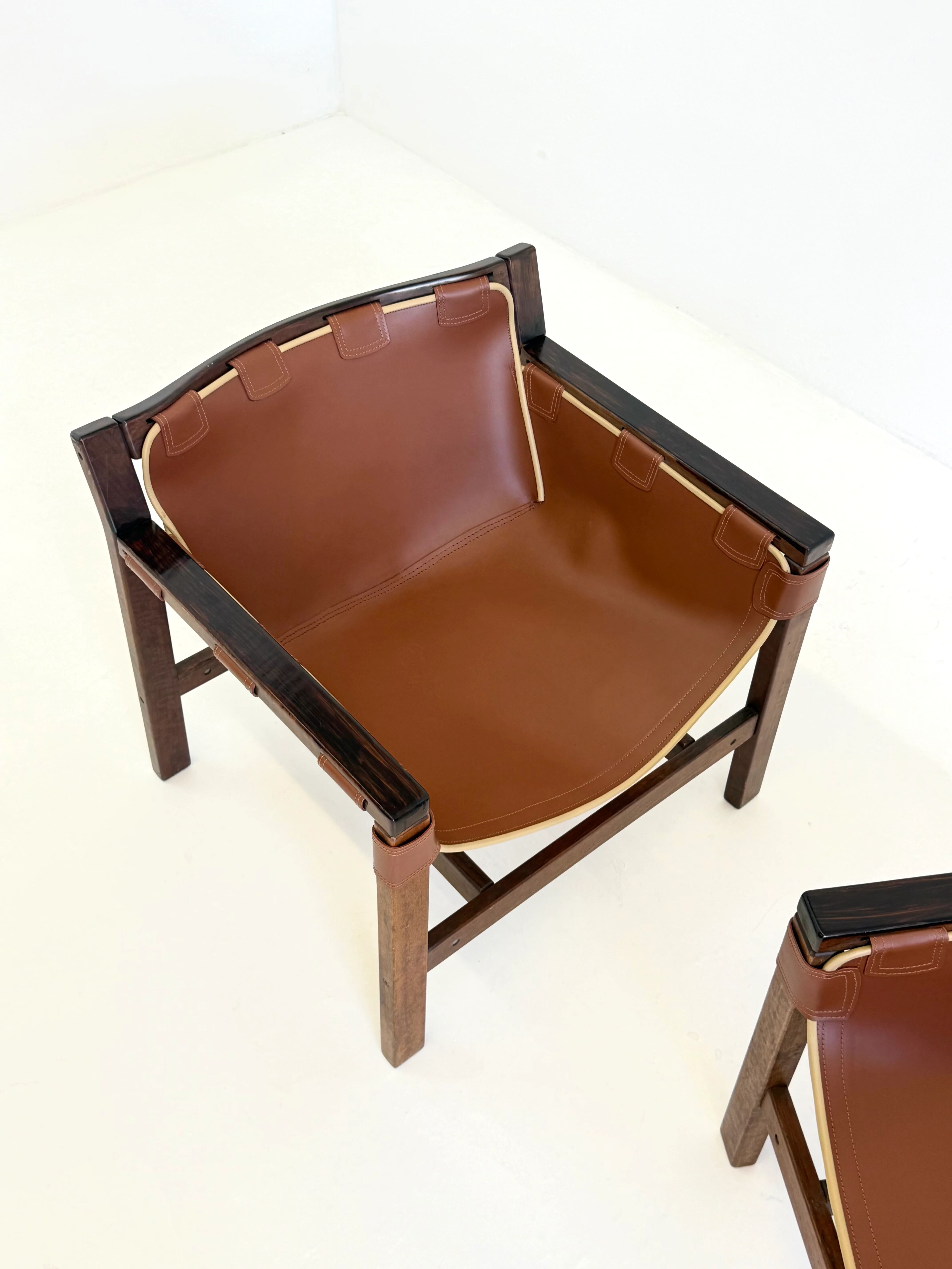 Chaises longues Safari par Carlo Hauner pour Forma