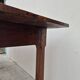 19th century solid walnut Burgundy farmhouse table with two drawers - 1m82